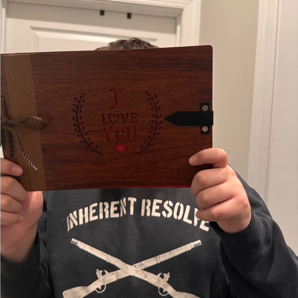 Wooden Scrap Book